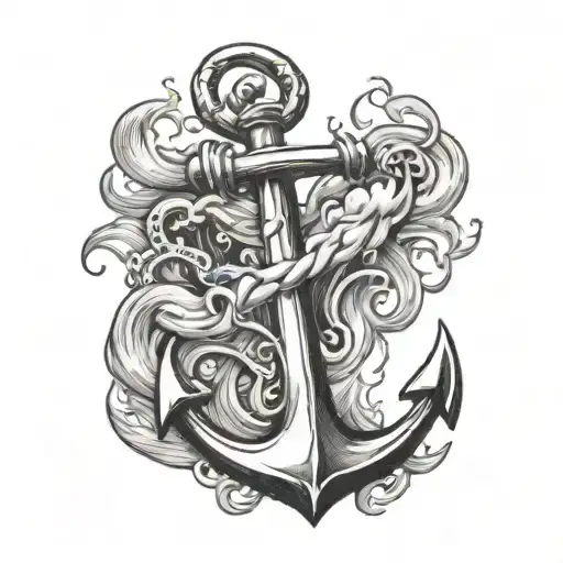 Anchor And Smoke Rising