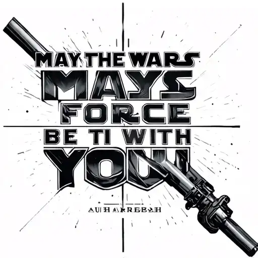 Star Wars Aurebesh May The Force Be With You