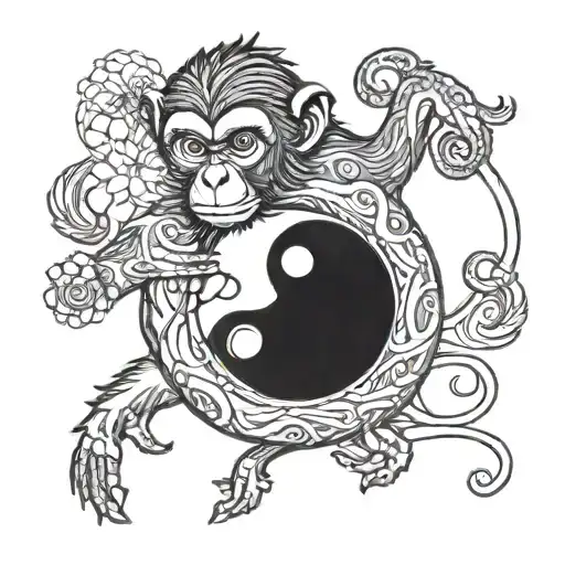 Ying Yang Monkey