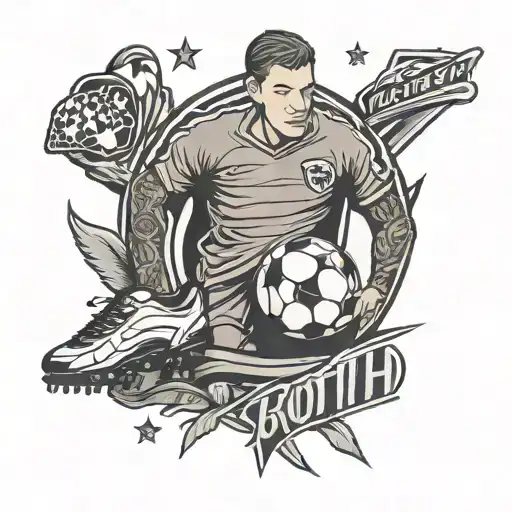 Soccer Kit With Number 9 And The Name Roth