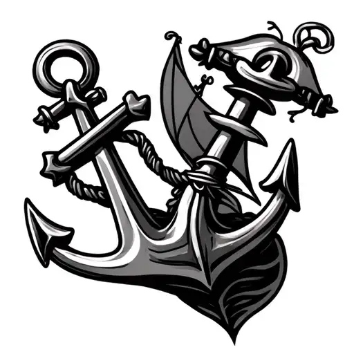 Sailing Boat Anchor Hanging