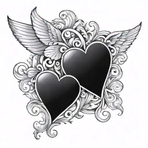 Word 'Almost' Subtly Incorporated Representing With An Unfinished Heart