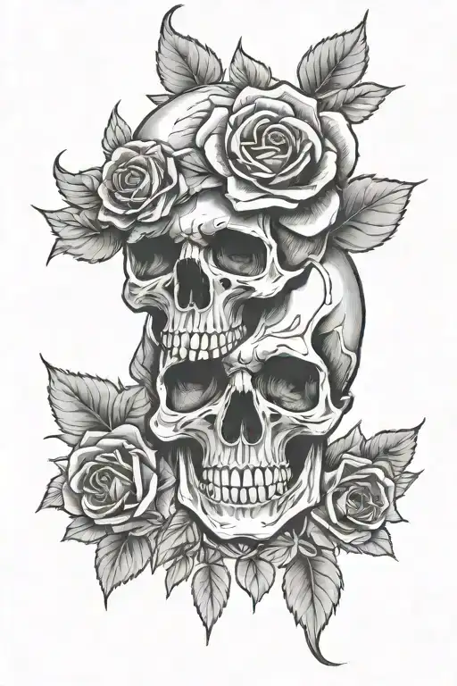 Skull And Roses