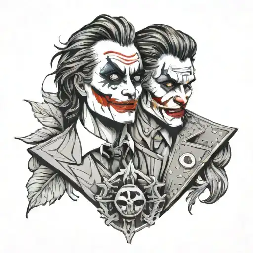 Combine Joker And Virgo Sign Minimal