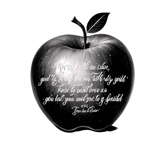 Apple Of Eden With A Bible Verse