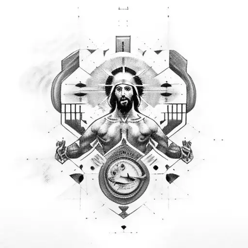 Old School Pregos Jesus Negro