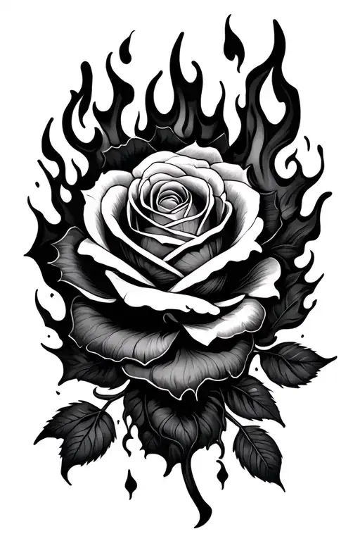 Fire And Rose Intertwined