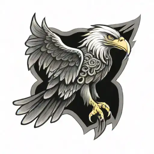 Eagle With Leprechaun Riding