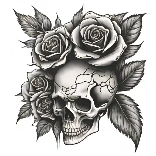 Skull And Roses