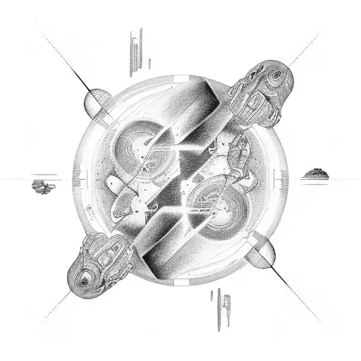 Humans Connections With Strata Of Times And Alien Circles Connections