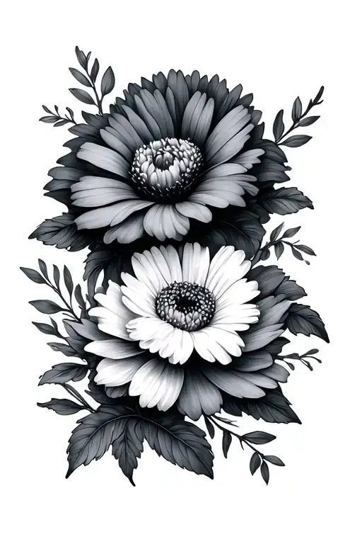 July And October Birth Flowers Intertwined