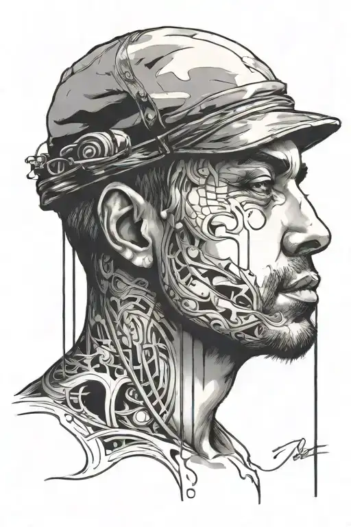 A Face Of Depression