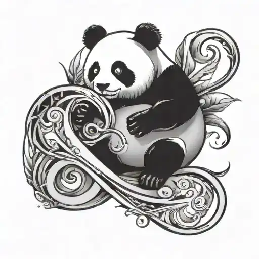 Panda And The Letter G Clef Mixed