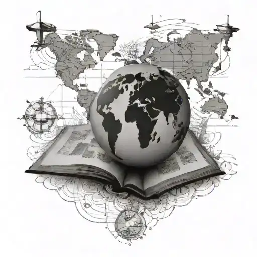 Book And World Map Made Friends