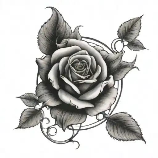 Rose Intertwined Within Her She