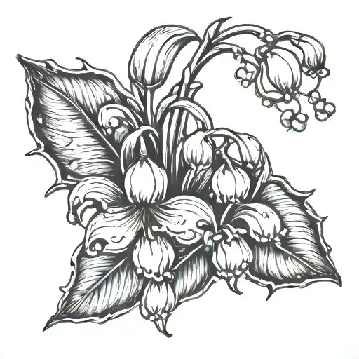 Lily Of The Valley Flower Psychedelic Melt Old School