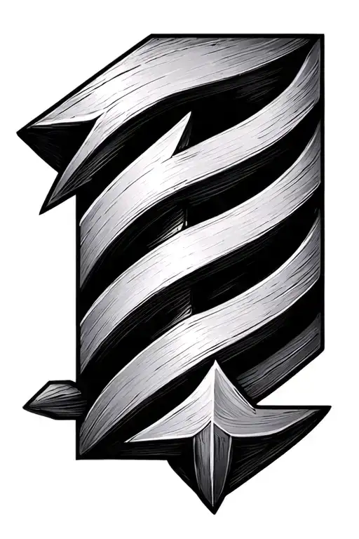 Simple Arrow Snapped In The Middle