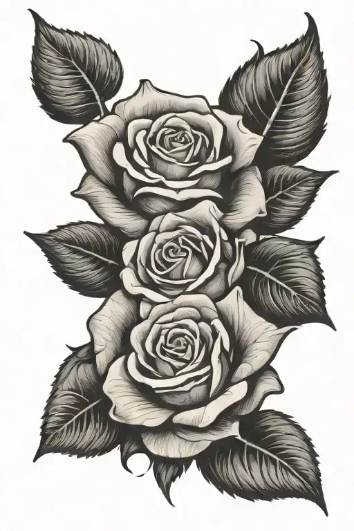 Rose Lettering Design