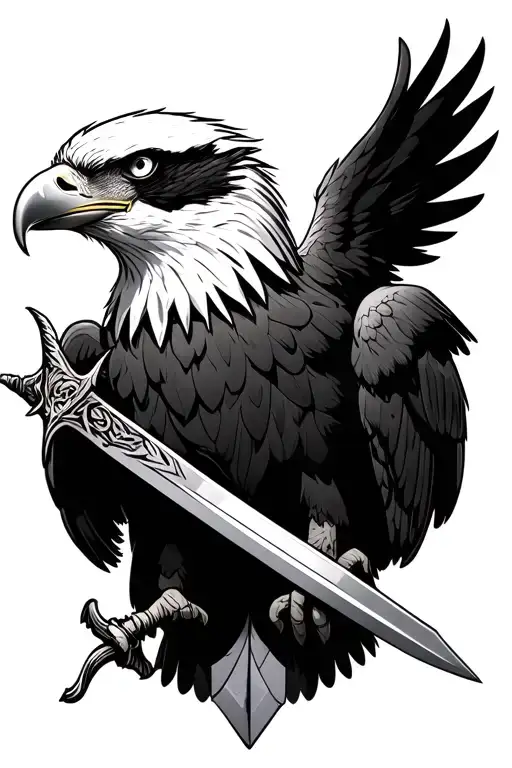 Eagle Holding Sword