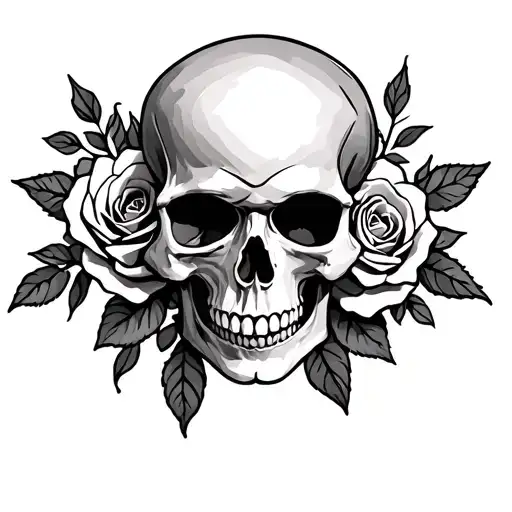 Skull And Roses