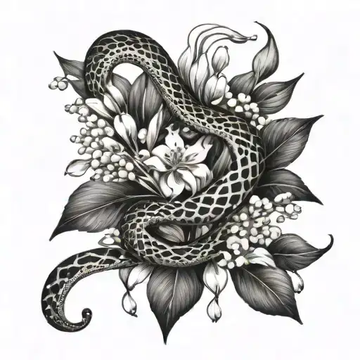 Snakes And Lily Of The Valley Flower Growing