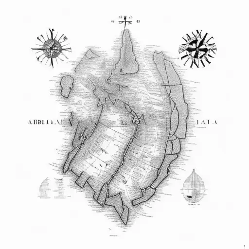 1700'S Caribbean Nautical Map