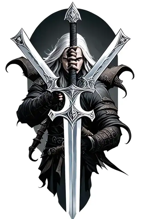 The Witcher And Swords