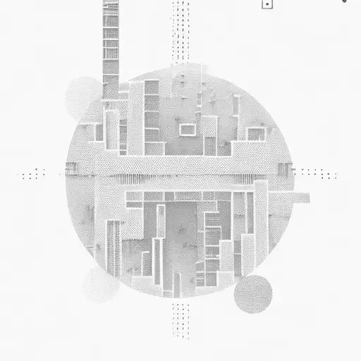 A Minimalistic Adana Cityscape With Binary Code In The Background