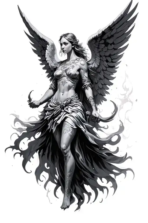 Angel Warrior Surrounded