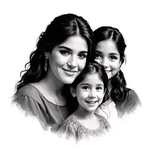 Portrait Of Family Members