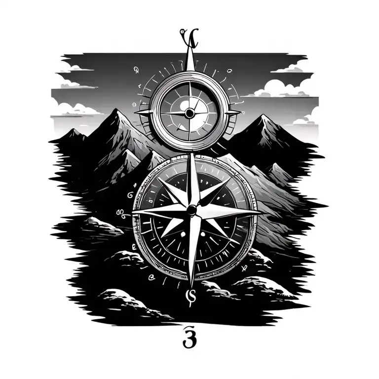 Compass And Hills Together