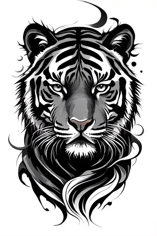 Sun Waves Flowing Tiger