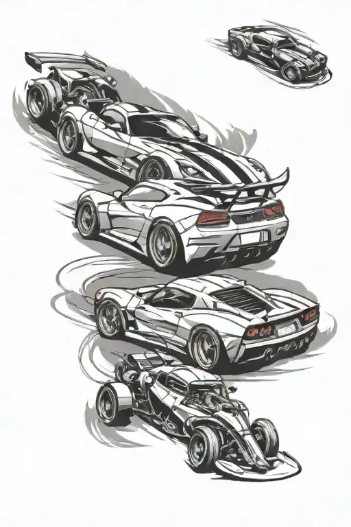 Sports Car Racing Each Other