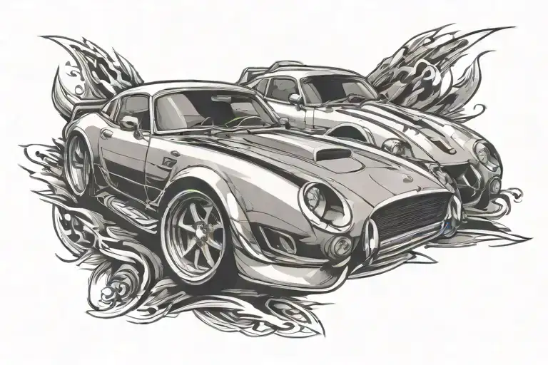 Sports Car Racing Each Other