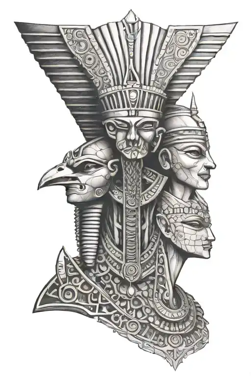 Amun Ra Forming A Family Portrait