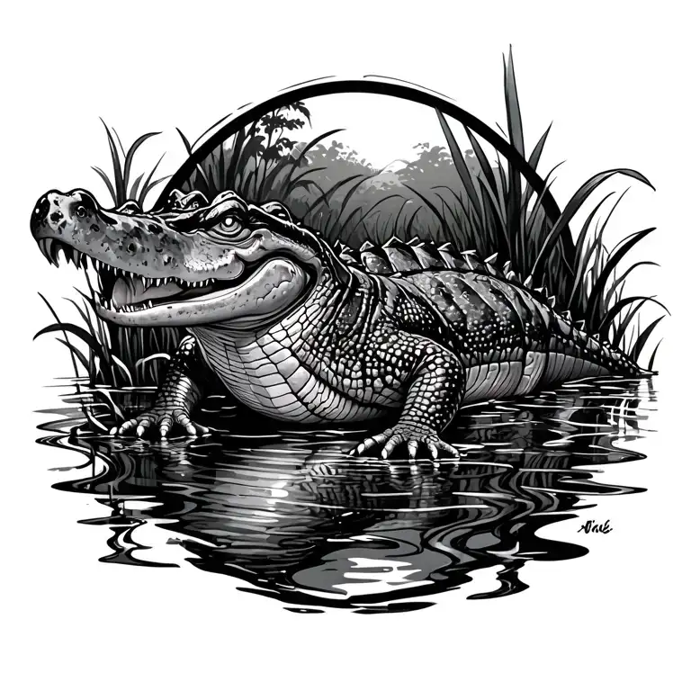 Alligators In The Swamp