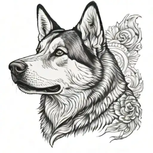 Husky German Shepard