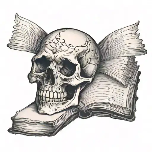 Skull And Book