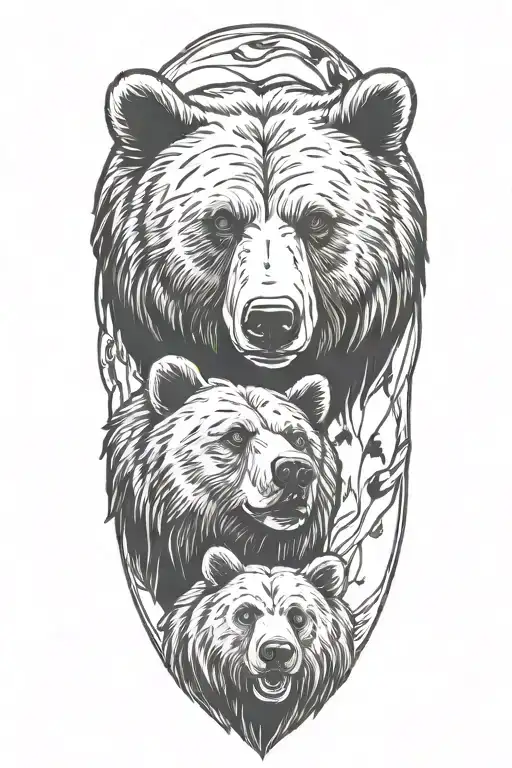 Bear Tattoo For Son