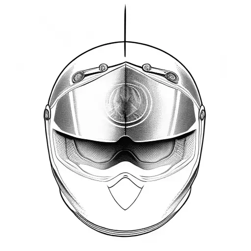 Motorcycle Helmet With Dagger