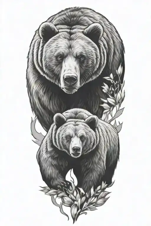 Father And Son Bear