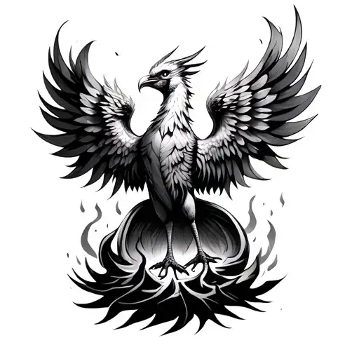 A Dainty Phoenix Rising From The Ashes