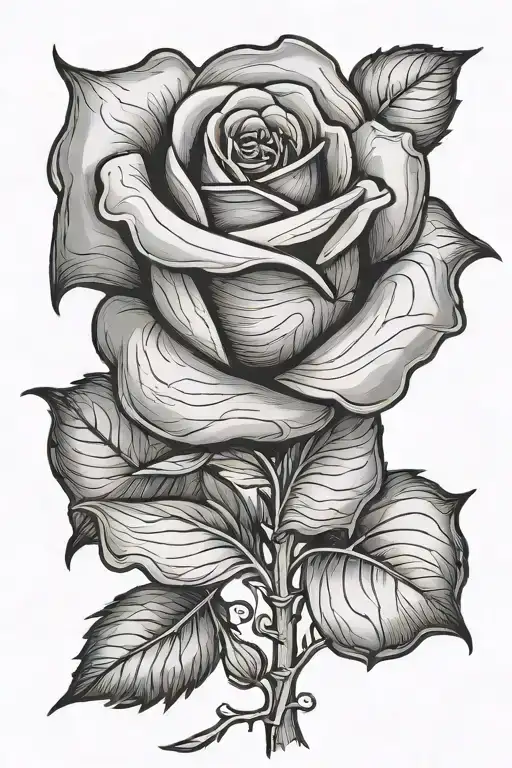 A Rose With The Letter G Hidden Inside