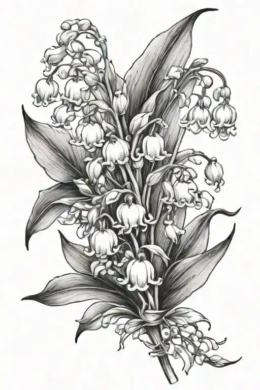 Lily Of The Valley And Violet