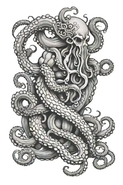 Poseiden Riding Octopus