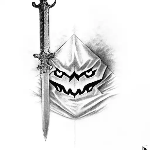 Shrouded Night With Sword In The Night