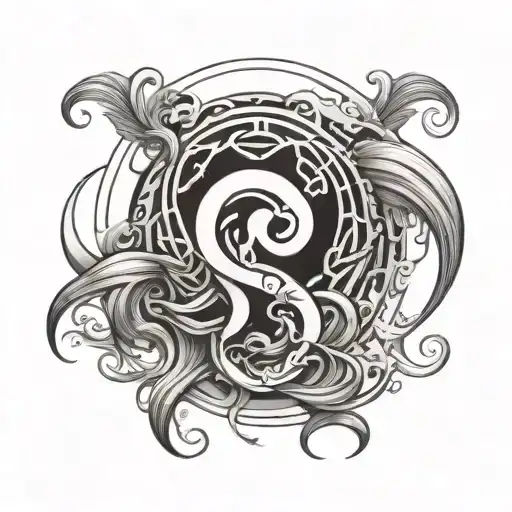 Yang Symbol Incorporating Elements