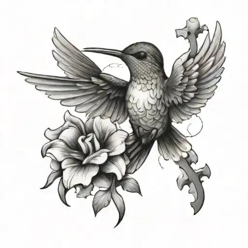 Hummingbird And Puzzle Piece Featuring