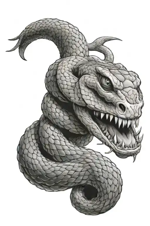 Snake Wrapped Around Bicep