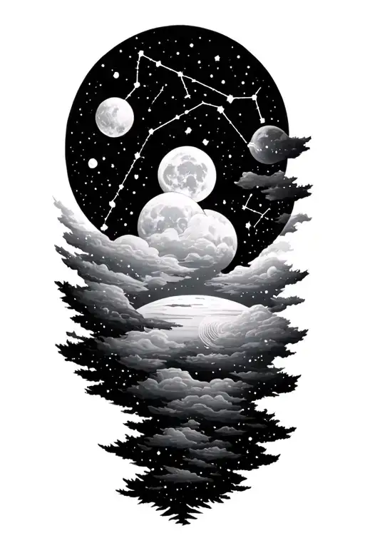 Southern Sky Filled With Constellations